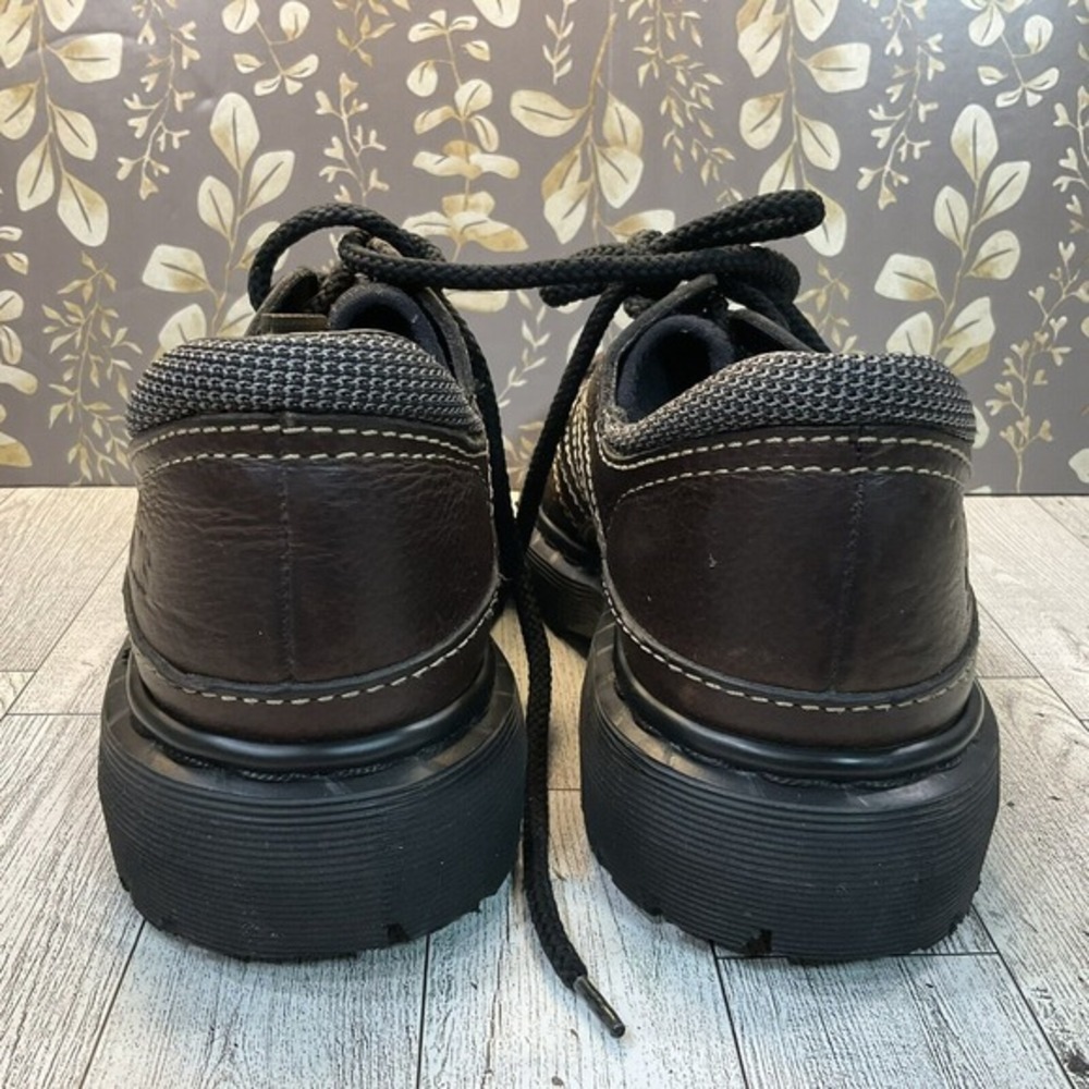 Dr Martens Men's Vintage Brown Chunky Oxford Lace Up Low Top England M5 W7 Y2K - Picture 5 of 9